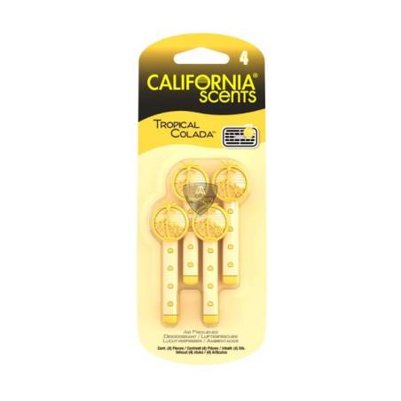 California Scents Vent Clip Tropical Colada x4 California Scents Vent Clip Tropical Colada x4