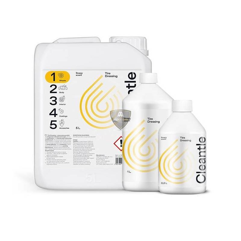 CLEANTLE - TIRE DRESSING (rénovateur pneu brillant)