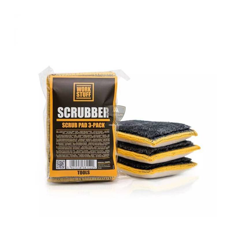 WORK STUFF - SCRUBBER PAD x3 (pad de nettoyage double face)