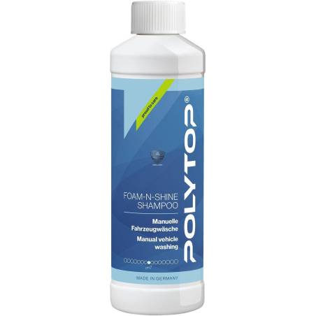 POLYTOP - FOAM N SHINE SHAMPOO (nettoie et protège) 500ml POLYTOP - FOAM N SHINE SHAMPOO (nettoie et protège) 500ml