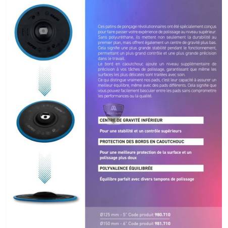 Rupes - PLATEAU PRECISION PRO BACKING PAD 125mm