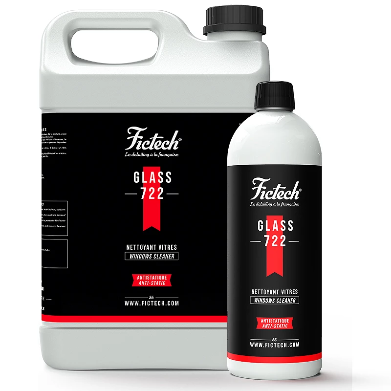 Nettoyant vitres voiture Fictech Glass 722 - Concentré ultra économique - 1 L, 5 L