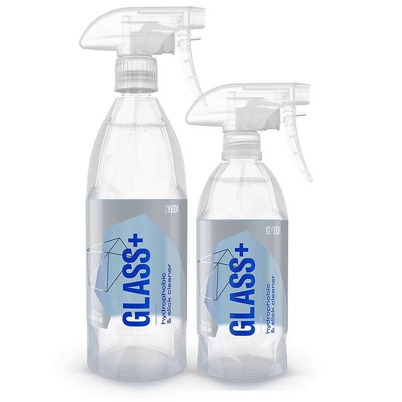 Nettoyant vitres voiture Gyeon Q2m Glass Plus - Amélioration visibilité immédiate - 500 ml, 1 L