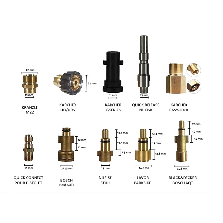 Canon à mousse voiture Alchimy7 Lance Venturi Pro - Technologie Venturi pour mousse de prélavage - adaptateurs