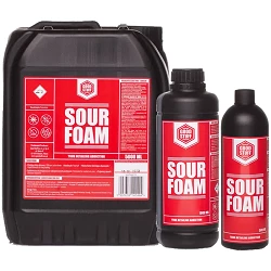 Mousse de prélavage voiture Good Stuff Sour Foam - Réactive les protections hydrophobes - 500 ml, 1 L, 5 L